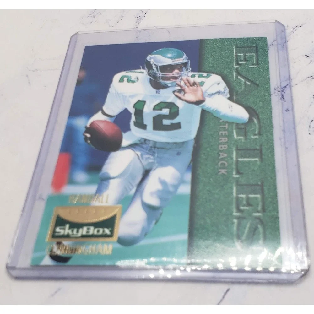 1995 SkyBox Premium #99 Randall Cunningham Philadelphia Eagles - Picture 3 of 4